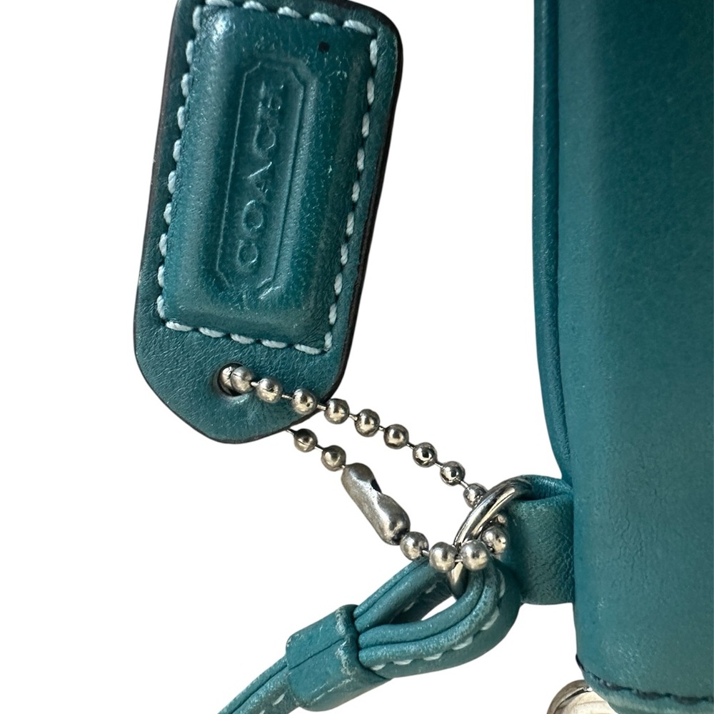 Vintage‎ Coach Wristlet/Clutch teal y2k - Picture 3 of 7